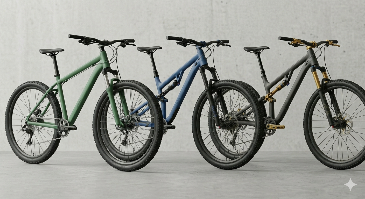 Mountain biker on trail